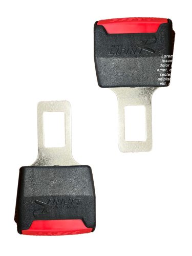 Biztonsági öv csat - fekete - 2db
