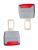 Biztonsági öv csat - szürke - 2db