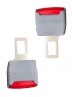 Biztonsági öv csat - szürke - 2db