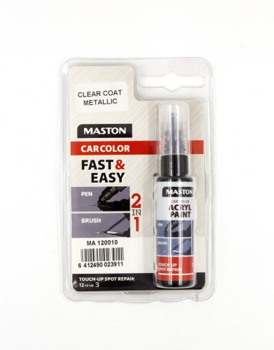 Maston 2in1 javító stift - 12ml - színtelen lakk metál