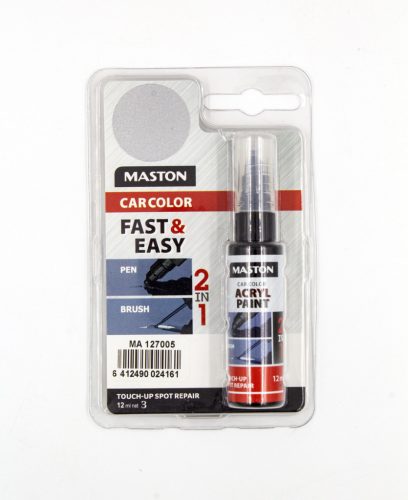 Maston 2in1 javító stift - 12ml - ezüst metál