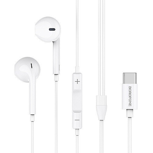 Borofone M27 fülhallgató / headset - fehér - Type-C
