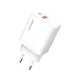YooUp NC56-D dupla hálózati töltő - USB- Type-C - PD20W - fehér