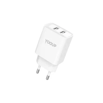 YOOUP NC96-B 2XUSB-A hálózati töltő - 2,4A 12W