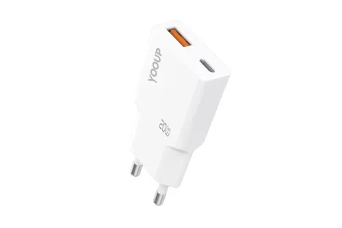 Yooup NC113-D USB/USB-C hálozati töltő - 20W