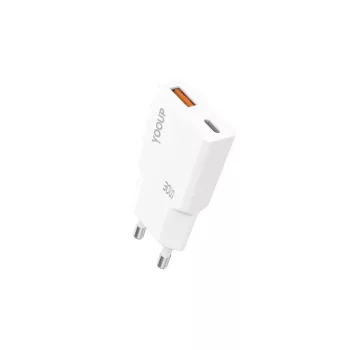 Yooup NC113-D USB/USB-C hálozati töltő - 30W