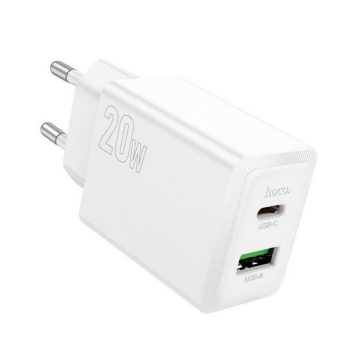 Hoco N69 USB/USB-C hálozati töltő - 20W + QC3.0