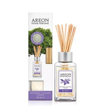   AREON Home Perfume Sticks - pálcás illatosító - 85ml - Patchouli - Orgona, Vanília