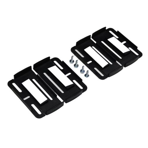 Keret nélküli rendszámtábla tartó szett - fekete