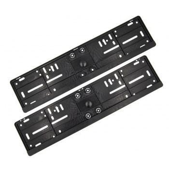 Rendszámtábla keret - fekete - párban