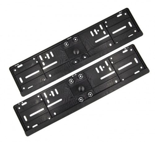 Rendszámtábla keret - fekete - párban