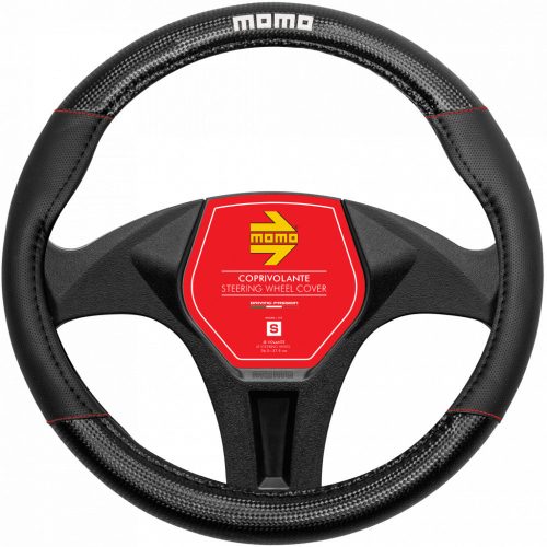 MOMO Comfort kormányvédő - M, 38-39cm - fekete/piros/fehér