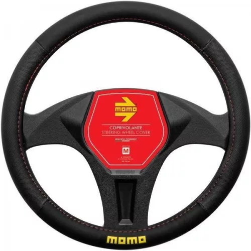 Momo EASY kormányvédő - M 38-39 cm - fekete/sárga