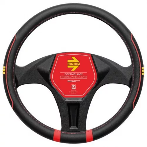 Momo FAST kormányvédő - M 38-39 cm - fekete/piros