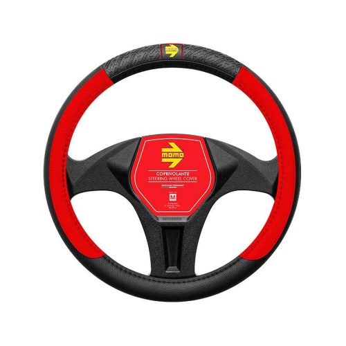 Momo VIP kormányvédő - 38-39cm M - fekete-piros