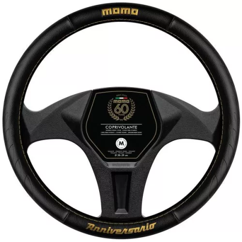 Momo ANNIVERSARIO kormányvédő - M 38-39 cm - fekete