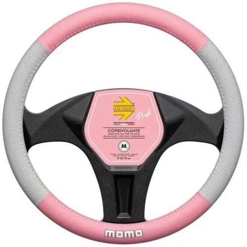 Momo PINK kormányvédő - M 38-39 cm - rózsaszín/szürke