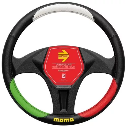 Momo Tricolor kormányvédő - M 38-39 cm - piros/fehér/zöld