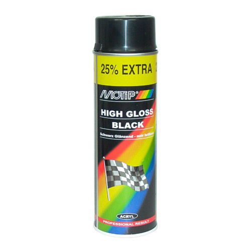 Motip akril festék - fényes fekete - 400ml