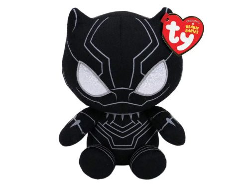Ty Squisy Beanie Babies Marvel Fekete Párduc plüss figura