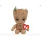 Ty Squisy Beanie Babies Marvel Groot plüss figura