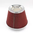 Sport levegőszűrő - piros/króm - 89/83/80/76/70/63/60mm
