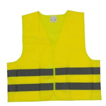 Láthatósági mellény - sárga - hordtáskában