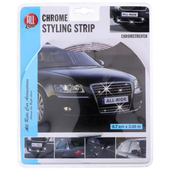 3m hosszú 7mm széles króm díszcsík