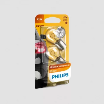 Philips Vision P21W BA15s 12V izzó - 2db
