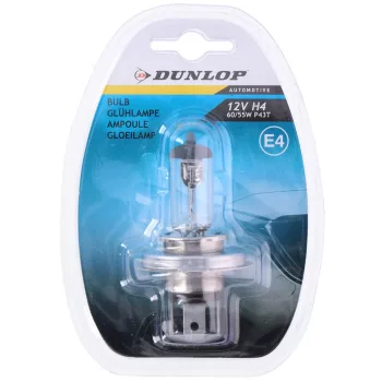 Dunlop H4 halogén izzó - 12V 60/55W P43T