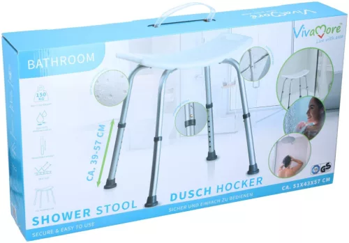 Állítható zuhanyszék - 51x45x57cm