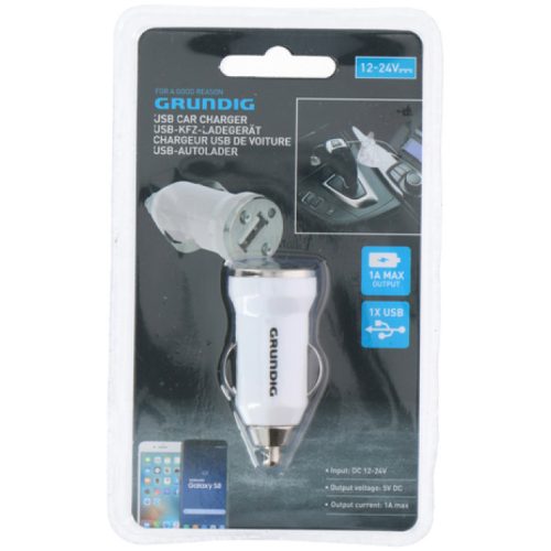 Grundig szivargyújtós USB töltő - 12/24V