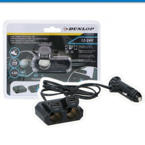 Dunlop 2-es szivargyújtó elosztó - 12/24V