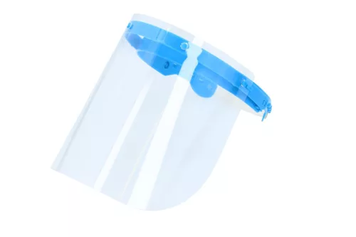 Átlátszó arcvédő pajzs