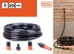 Black&Decker locsolótömlő készlet - 20méter, 1/2" (12mm) átmérő
