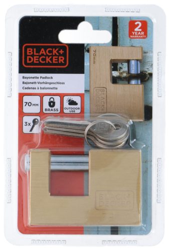 Black&Decker sárgaréz lakat - 70 mm