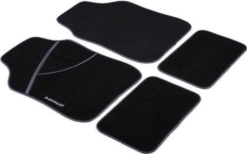 Dunlop univerzális textil autószőnyeg szett - fekete