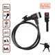 Black&Decker kábelzár kerékpárhoz - 90cm