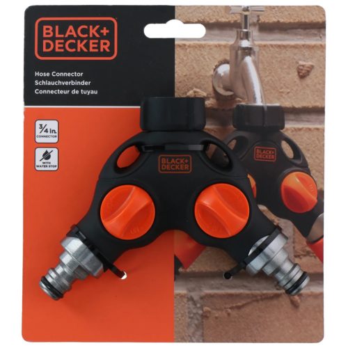 Black&Decker csapcsatlakozó - 3/4" fém kétágú csappal