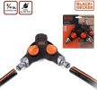 Black&Decker csapcsatlakozó - 3/4" fém kétágú csappal