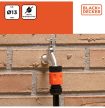 Black&Decker vízstoppos tömlőcsatlakozó - 1/2"