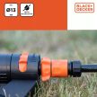 Black&Decker vízstoppos tömlőcsatlakozó - 1/2"