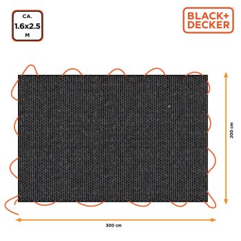 Black&Decker takaróponyva - 1,6x2,5 m