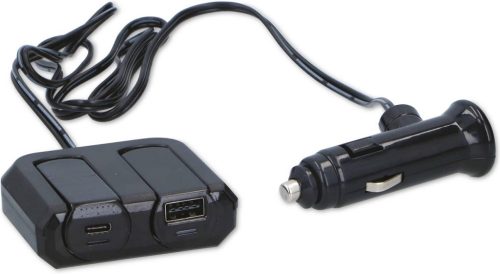 Dunlop 2-es szivargyújtó elosztó - USB/USB-C - 12/24V