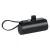 Grundig Mini Powerbank 5000 mAh beépített Type-C kábellel - fekete