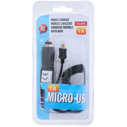 All Ride szivargyújtós telefontöltő - microUSB - 12/24V