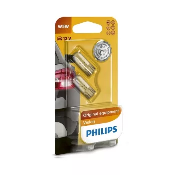 Philips Vision W5W üvegfejű izzó - 12V 5W - 2db