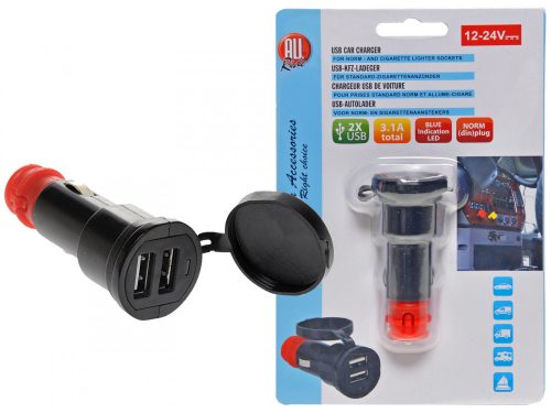 All Ride szivargyújtós USB töltő - 2xUSB - 2X3A