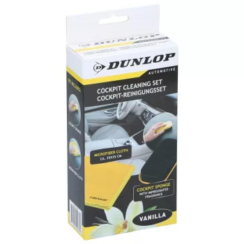   Dunlop vanília illatú szivacs + mikroszálas kendő készlet