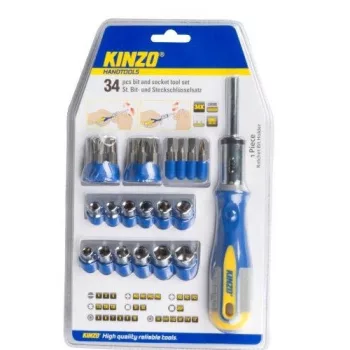 KINZO csavarhúzó készlet bit fejekkel - 34db-os